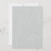 Eenvoudig minimalistisch wit script foto-Afstudere Aankondiging (Achterkant)