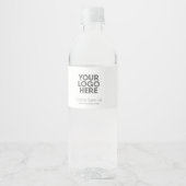 Eenvoudig Minimalistisch Zakelijk Bedrijfs Eveneme Waterfles Etiket (Voorkant)