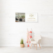 Eenvoudig Minimalistisch Zakelijk Logo Professione Spandoek (Insitu)