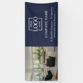 Eenvoudig Minimalistisch Zakelijk Logo Professione Spandoek (Verticaal)