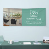 Eenvoudig Minimalistisch Zakelijk Logo Professione Spandoek (Beurs)