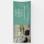 Eenvoudig Minimalistisch Zakelijk Logo Professione Spandoek (Verticaal)