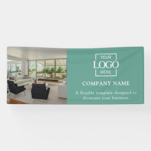 Eenvoudig Minimalistisch Zakelijk Logo Professione Spandoek