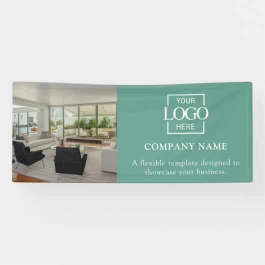 Eenvoudig Minimalistisch Zakelijk Logo Professione Spandoek (Horizontaal)