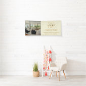 Eenvoudig Minimalistisch Zakelijk Logo Professione Spandoek (Insitu)