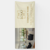 Eenvoudig Minimalistisch Zakelijk Logo Professione Spandoek (Verticaal)