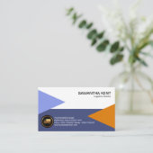 Eenvoudig minimalistisch Zee landluchtkleurentlogi Visitekaartje (Staand voorkant)