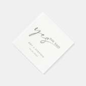 Eenvoudig minimalistisch zei ze: ja, partij servet (Hoek)