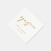 Eenvoudig minimalistisch zei ze: ja, partij servet (Hoek)