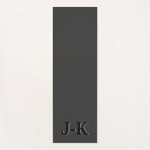 Eenvoudig minimalistisch zwart aangepast monogram