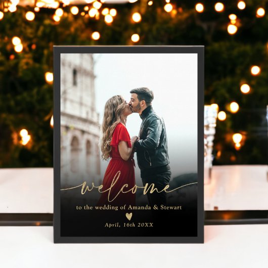 Eenvoudig minimalistisch, zwart gouden foto's, wel poster