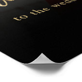 Eenvoudig minimalistisch, zwart gouden foto's, wel poster (Hoek)