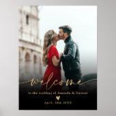 Eenvoudig minimalistisch, zwart gouden foto's, wel poster (Voorkant)