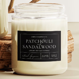 Eenvoudig minimalistisch zwart rechthoekig product voedselcontainer etiket