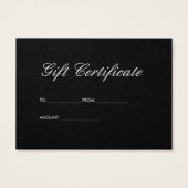 Eenvoudig Minimalistisch Zwart Visitekaartjes (Achterkant)