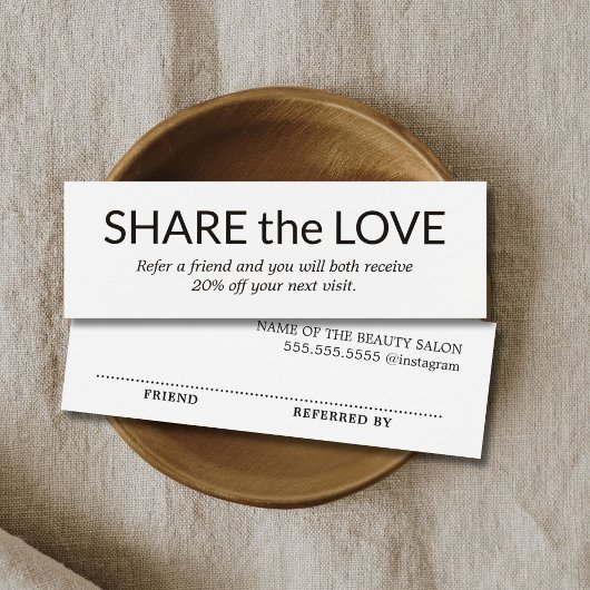 Eenvoudig minimalistisch zwart wit mini visitekaartjes