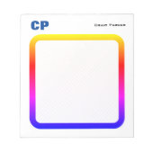 Eenvoudig minimalistisch zwart-wit notitieblok (Voorkant)