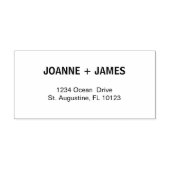 Eenvoudig minimalistisch zwart-wit  zelfinktende stempel (Design)