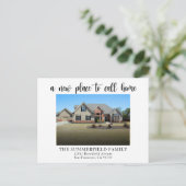 Eenvoudig minimalistische aankondiging van foto's  briefkaart (Staand voorkant)