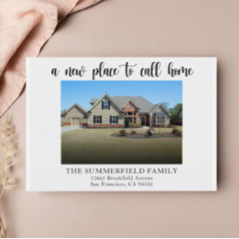 Eenvoudig minimalistische aankondiging van foto's  briefkaart