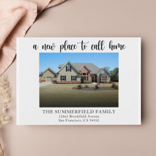 Eenvoudig minimalistische aankondiging van foto's  briefkaart