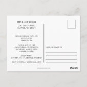 Eenvoudig minimalistische aankondigingen van wedde (Achterkant)