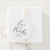 Eenvoudig minimalistische Bedankt voor bruiloft Bl Bedankjes Labels (In situ)