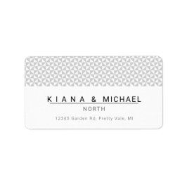 Eenvoudig minimalistische bruiloft zwarte ID523 Etiket