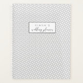 Eenvoudig minimalistische bruiloft zwarte ID523 Planner (Voorkant)