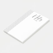 Eenvoudig minimalistische bruiloft zwarte ID523 Post-it® Notes (Schuin)