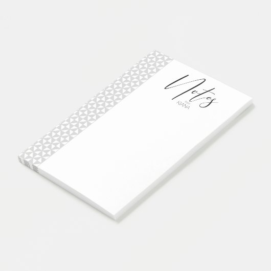 Eenvoudig minimalistische bruiloft zwarte ID523 Post-it® Notes (Schuin)