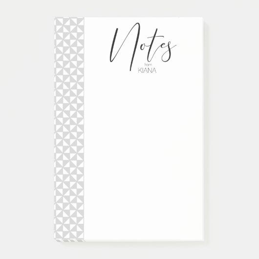 Eenvoudig minimalistische bruiloft zwarte ID523 Post-it® Notes (Voorkant)