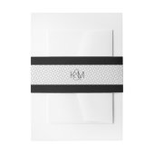 Eenvoudig minimalistische bruiloft zwarte ID523 Uitnodigingen Wikkel (Voorkant Voorbeeld)