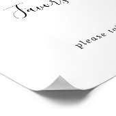 Eenvoudig Minimalistische Favorieten Bord Poster (Hoek)