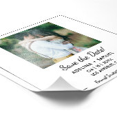 Eenvoudig minimalistische fotobudgetbruiloft, datu foto afdruk (Hoek)