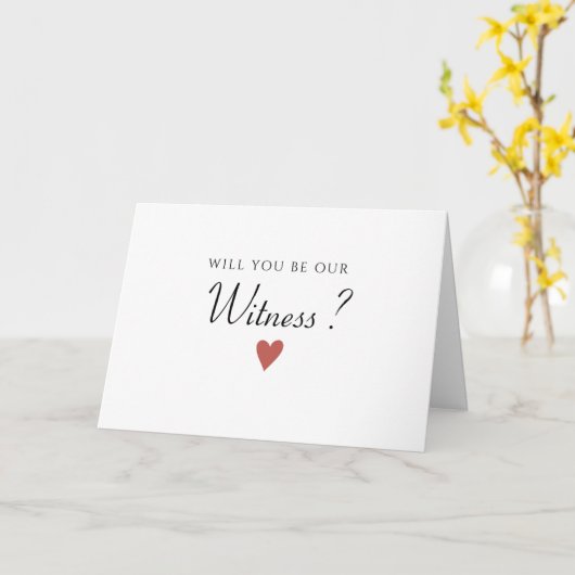 Eenvoudig minimalistische getuige, weddenschap Kaa Kaart (Gele Bloem)