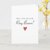 Eenvoudig minimalistische hartritmedrager, weddens kaart (Gele Bloem)