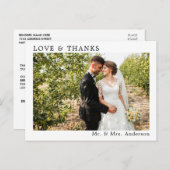 Eenvoudig minimalistische liefde voor weddenschapp briefkaart (Voorkant / Achterkant)