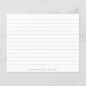 Eenvoudig Minimalistische Maagdenpalm Bruidsontbij (Achterkant)