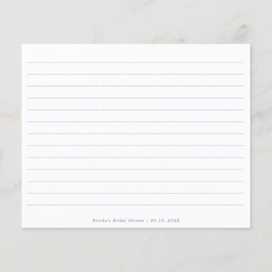 Eenvoudig Minimalistische Maagdenpalm Bruidsontbij (Achterkant)