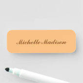 Eenvoudig minimalistische moderne kalligrafie naamplaatje (In situ)