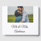 Eenvoudig minimum aantal Mr. en mrs voegen jouw na Gastenboek (Achterkant)