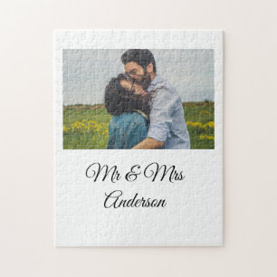 Eenvoudig minimum aantal Mr. en mrs voegen jouw na Legpuzzel