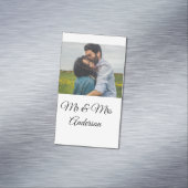 Eenvoudig minimum aantal Mr. en mrs voegen jouw na Magnetisch Visitekaartje (Voorbeeld)