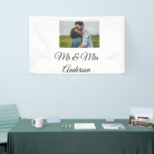 Eenvoudig minimum aantal Mr. en mrs voegen jouw na Spandoek (Beurs)