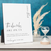 Eenvoudig Minimum Open Bar-menu Fotoplaat (Zijkant)