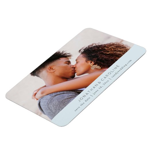 Eenvoudig minimumaantal: datum opslaan, groot foto magneet (Linkerzijde)