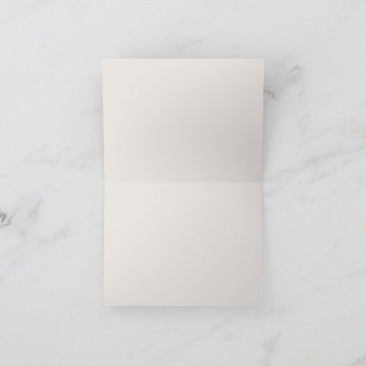 Eenvoudig minimumaantal marinebeige broeder bruilo kaart (Binnen)