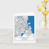 Eenvoudig minimumaantal ritten in Kopenhagen Denem Kaart (Gele Bloem)