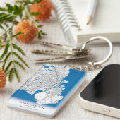 Eenvoudig minimumaantal ritten in Kopenhagen Denem Sleutelhanger (Voorkant Rechts)